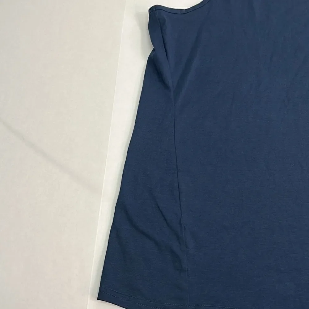 Gymshark Navy Blue Tank with logo. Size XXXL NWT